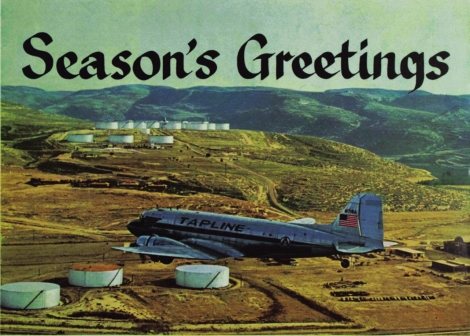 Seasons Greetings. An Annotated postcard, Courtesy Rayyane Tabet